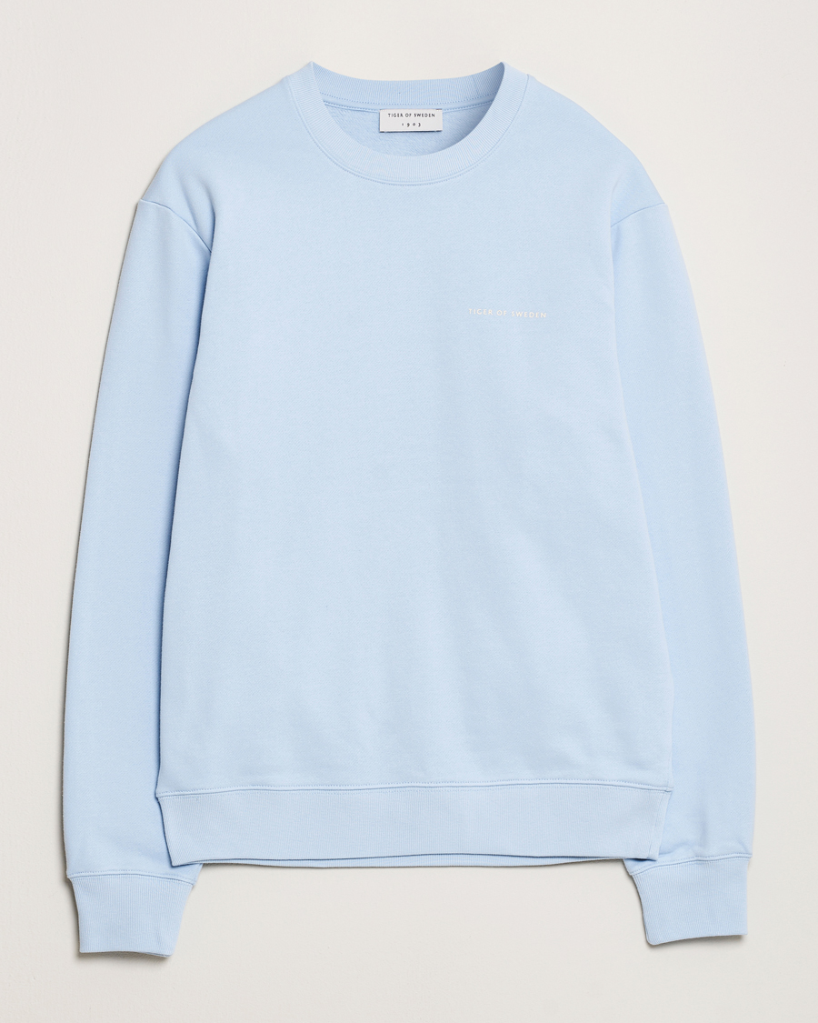 Herren | Pullover | Tiger of Sweden | Emerson Crew Neck Sweatshirt Light Blue