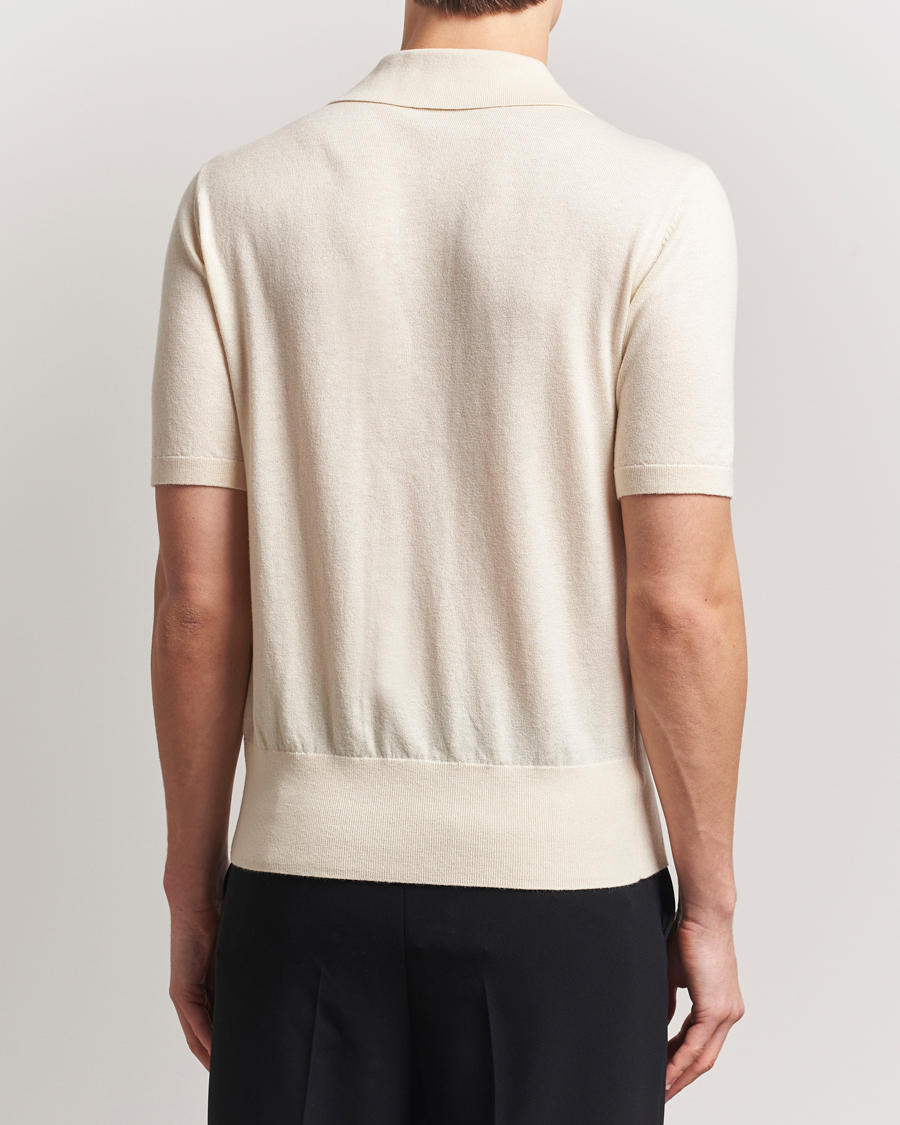 Herren | Hemden | Tiger of Sweden | Araawen Knitted Short Sleeve Shirt Off White
