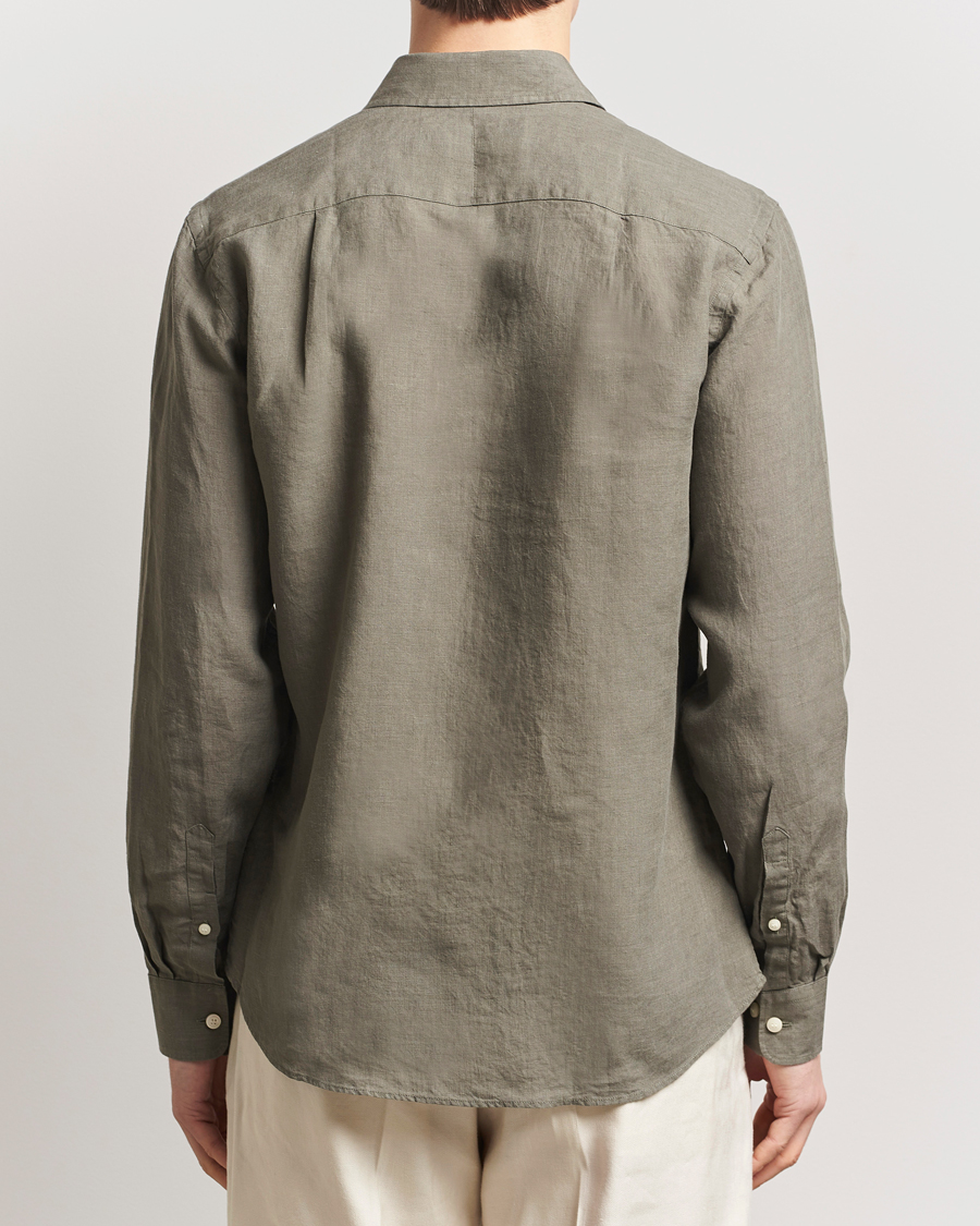 Herren | Hemden | Tiger of Sweden | Spenser Linen Shirt Thyme Green
