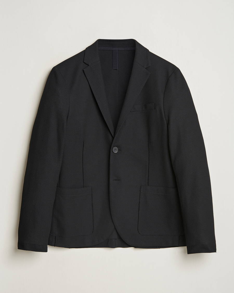Herren | Sakkos | Harris Wharf London | Loro Piana Honey Comb Blazer Black