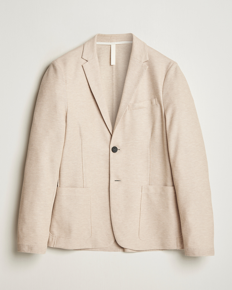 Herren | Sakkos | Harris Wharf London | Loro Piana Honey Comb Blazer Cream