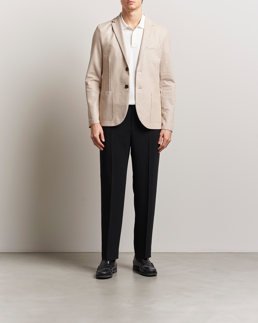 Herren | Sakkos | Harris Wharf London | Loro Piana Honey Comb Blazer Cream