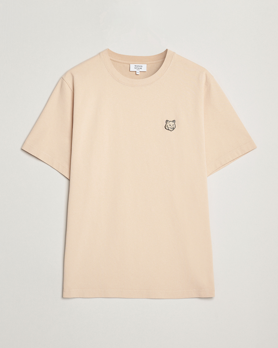 Herren | T-Shirts | Maison Kitsuné | Tonal Fox Head T-Shirt Smoke Beige