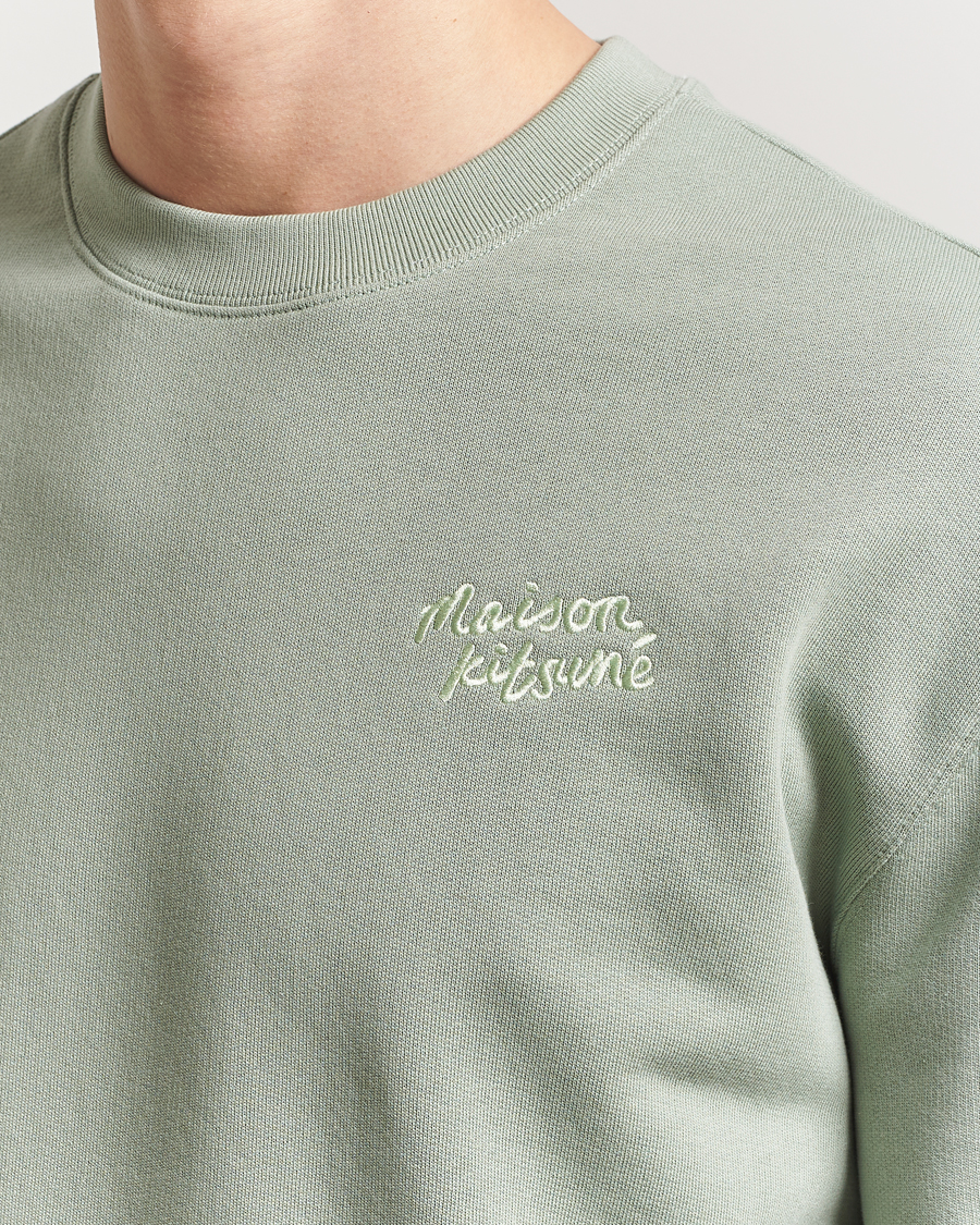 Herren | Pullover | Maison Kitsuné | Handwriting Sweatshirt Vert De Gris