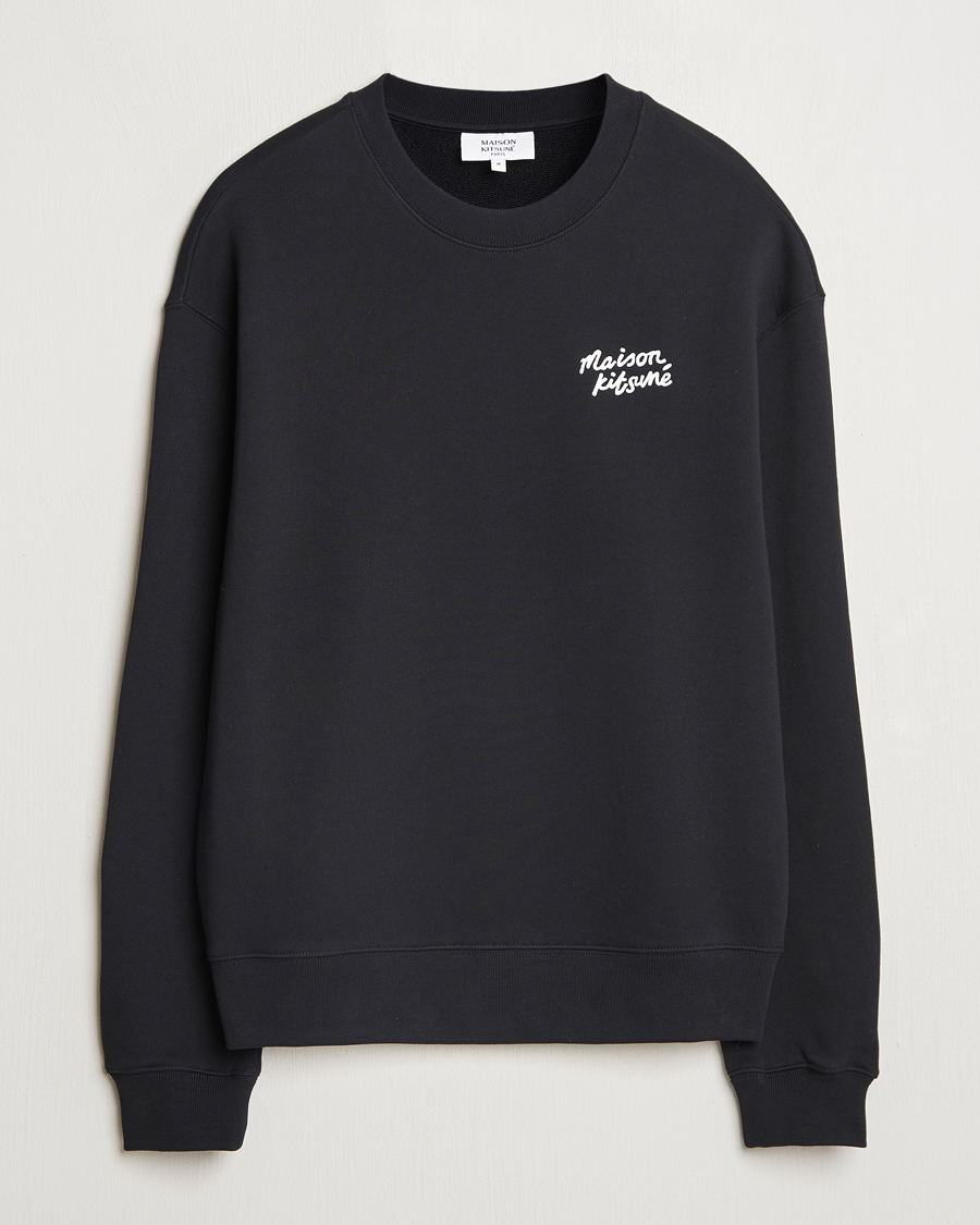 Herren | Pullover | Maison Kitsuné | Handwriting Sweatshirt Black
