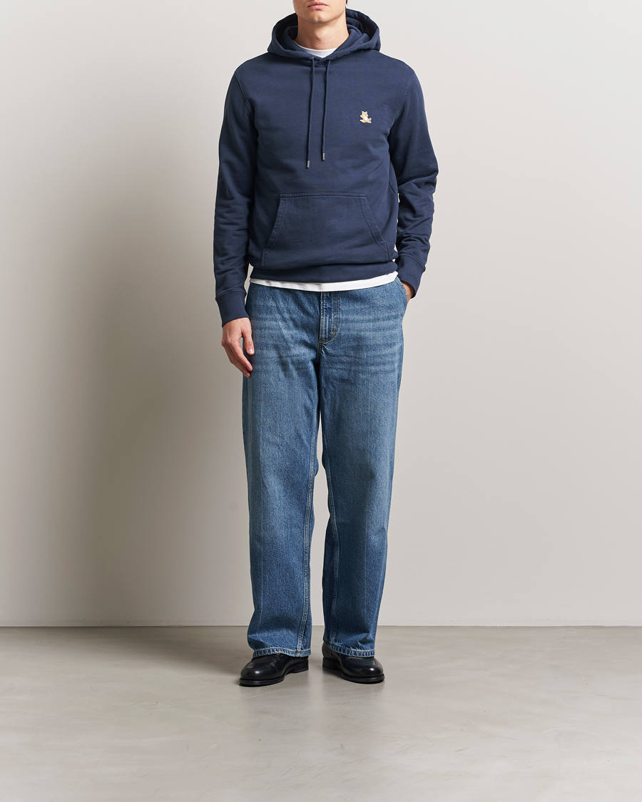 Herren | Pullover | Maison Kitsuné | Chillax Hoodie Ink Blue