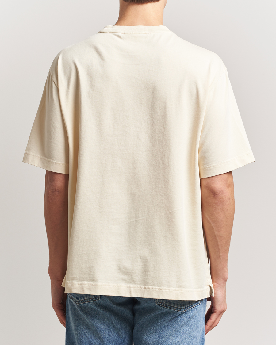 Herren | T-Shirts | Maison Kitsuné | Handwriting Embroidery T-Shirt Alabaster