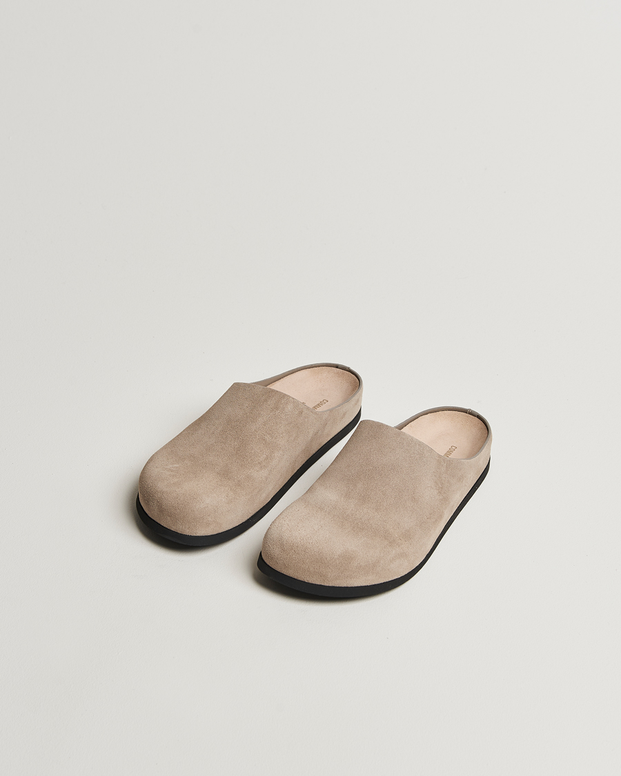 Herren | Common Projects Suede Clog Taupe | Common Projects | Suede Clog Taupe