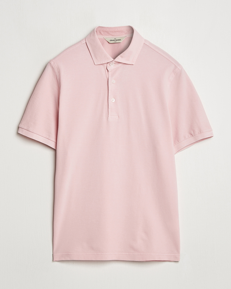 Herren | Poloshirts | Gran Sasso | Washed Polo Pink