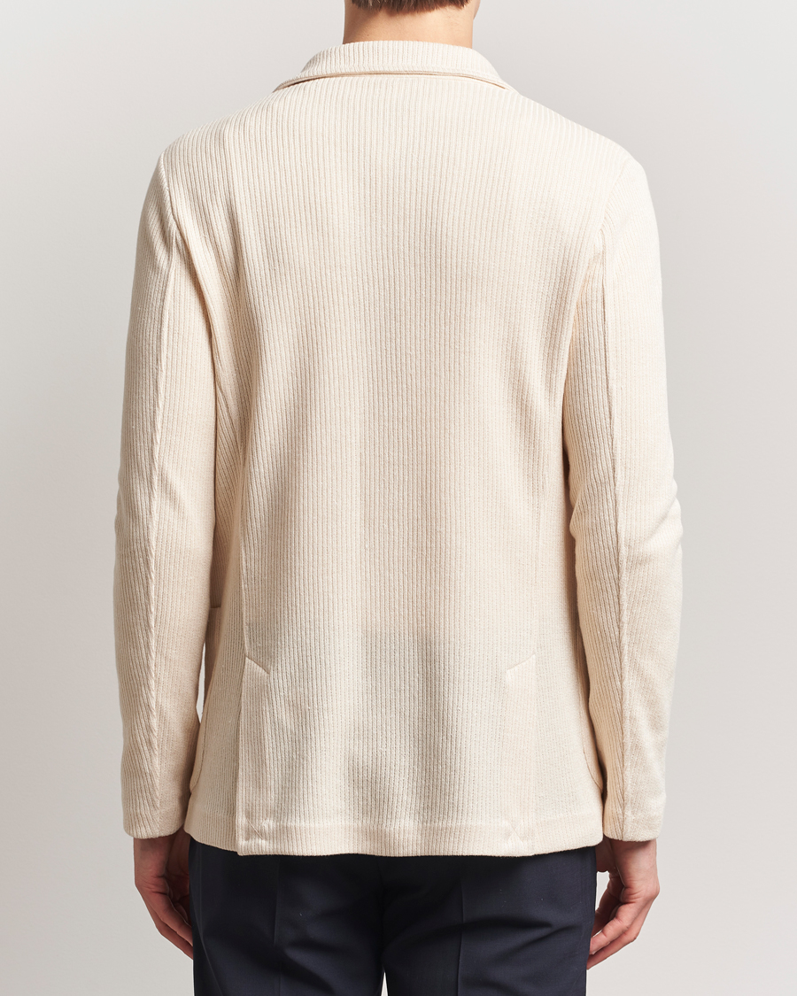 Herren | Sakkos | Gran Sasso | Linen/Cotton Knitted Blazer Cream