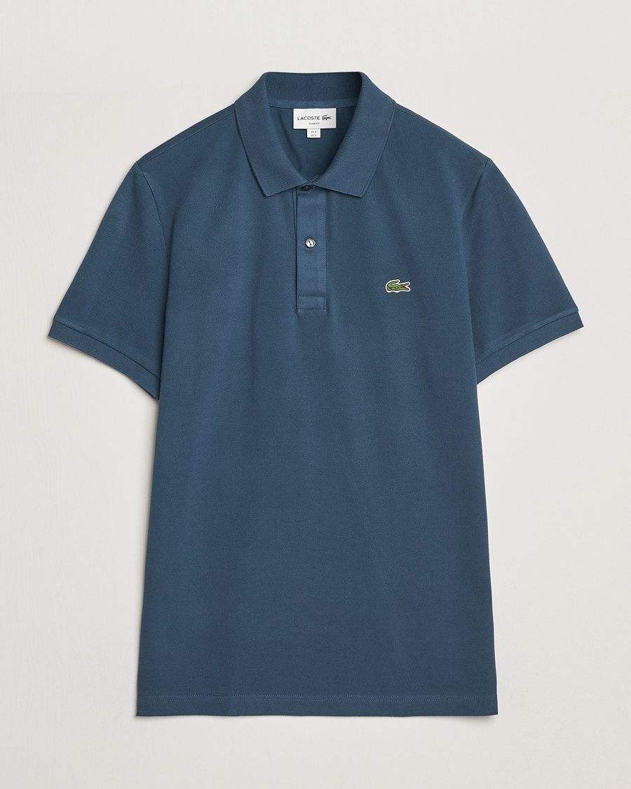 Herren | Poloshirts | Lacoste | Slim Fit Polo Piké Falcon Blue