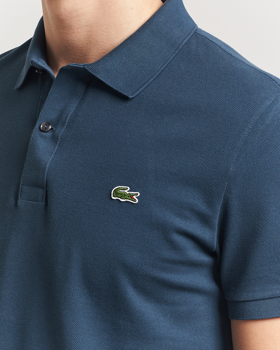 Herren | Poloshirts | Lacoste | Slim Fit Polo Piké Falcon Blue