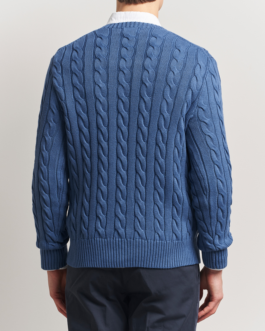 Herren | Pullover | Polo Ralph Lauren | Cotton Cable Pullover Bright Blue