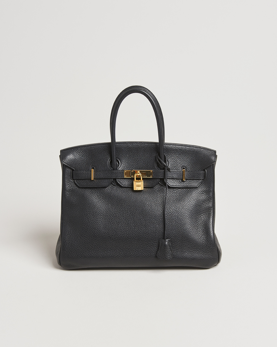 Herren | Hermès Pre-Owned Birkin 35 Taurillon Clémence Leather Black | Hermès Pre-Owned | Birkin 35 Taurillon Clémence Leather Black