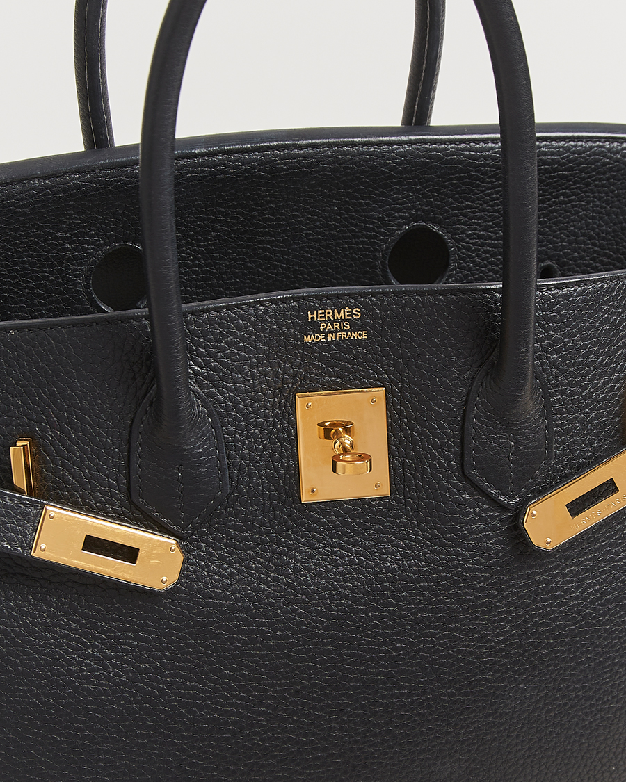 Herren | Hermès Pre-Owned Birkin 35 Taurillon Clémence Leather Black | Hermès Pre-Owned | Birkin 35 Taurillon Clémence Leather Black