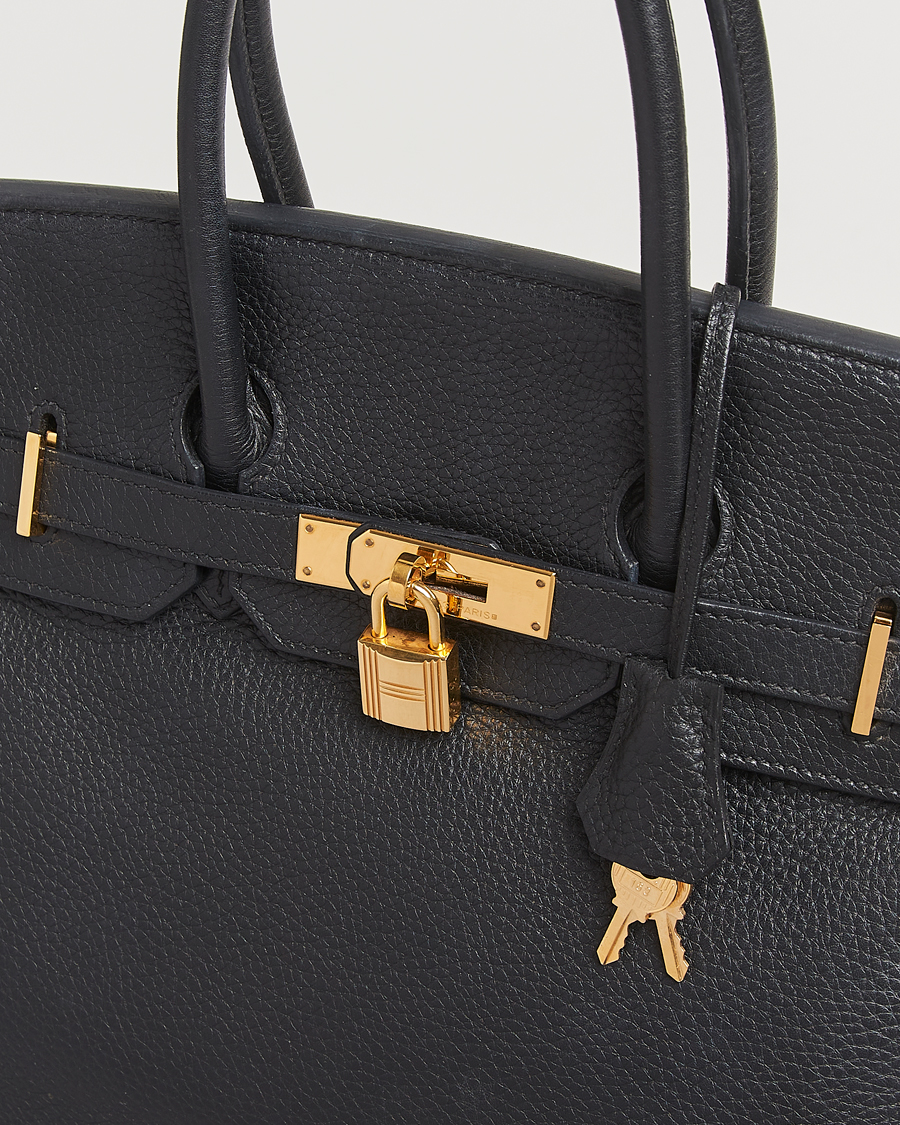 Herren | Hermès Pre-Owned Birkin 35 Taurillon Clémence Leather Black | Hermès Pre-Owned | Birkin 35 Taurillon Clémence Leather Black
