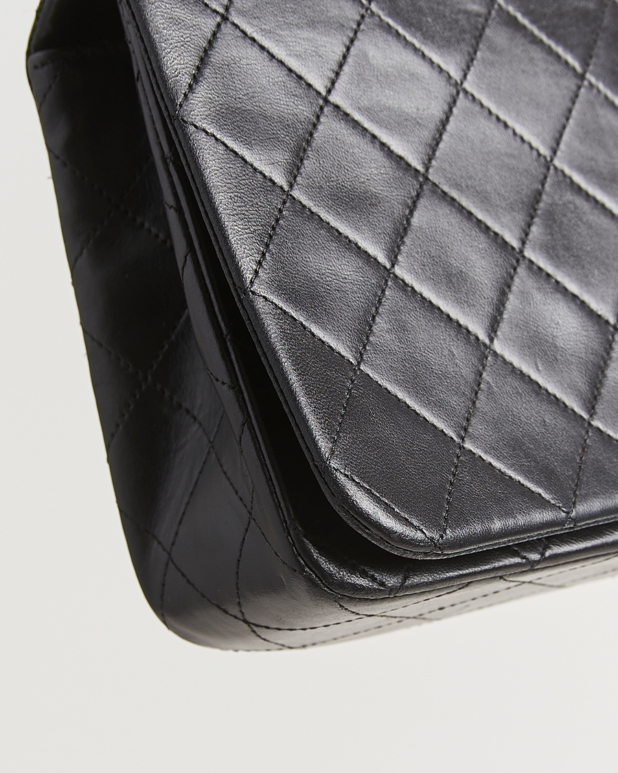 Herren | Chanel Pre-Owned Classic Single Flap Bag Lambskin Black | Chanel Pre-Owned | Classic Single Flap Bag Lambskin Black