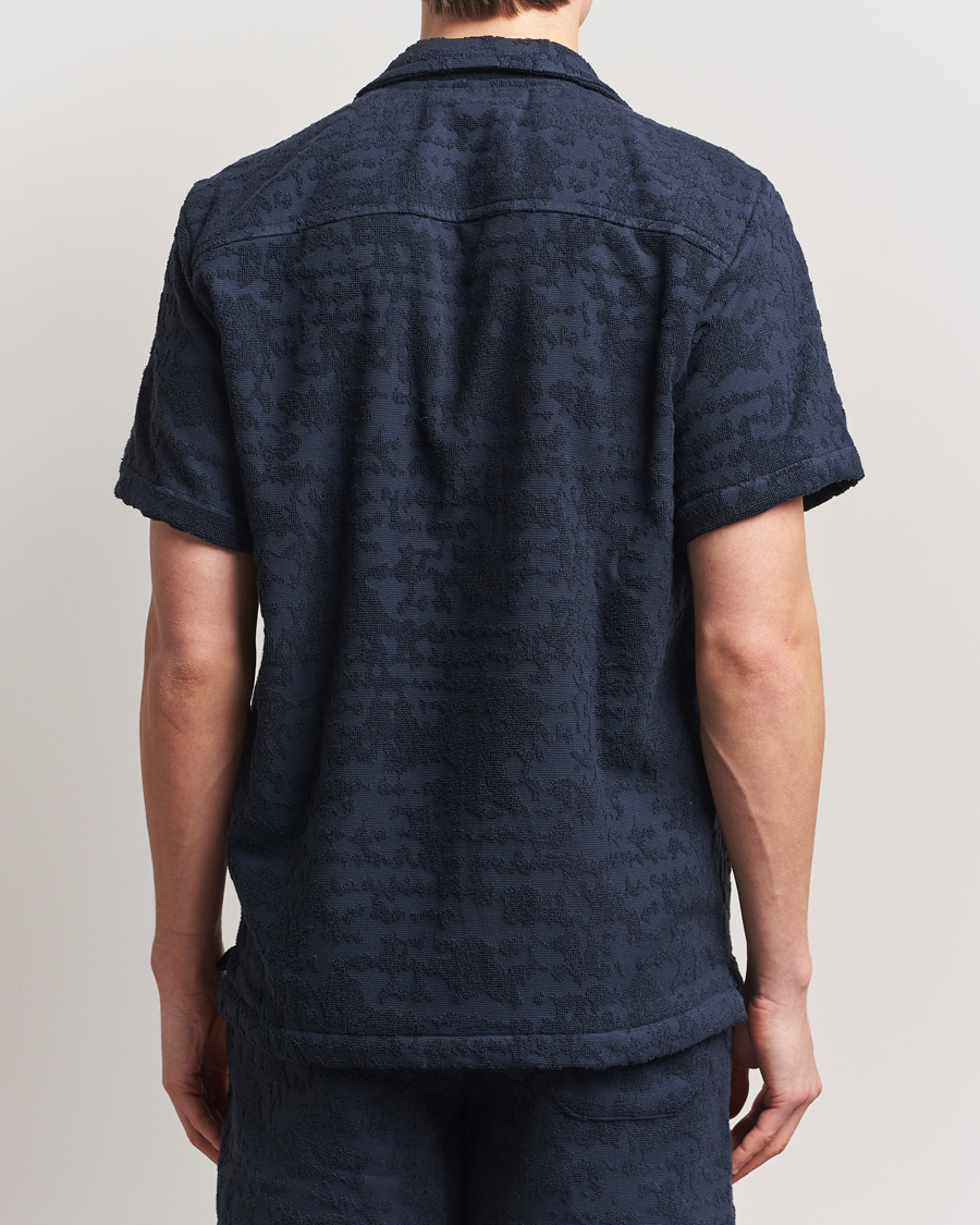 Herren | Hemden | OAS | Short Sleeve Cuba Terry Shirt Night Lagoon