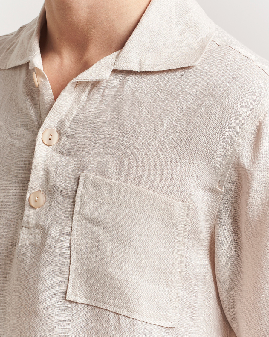 Herren | Hemden | OAS | Cuba Linen Shirt Beige