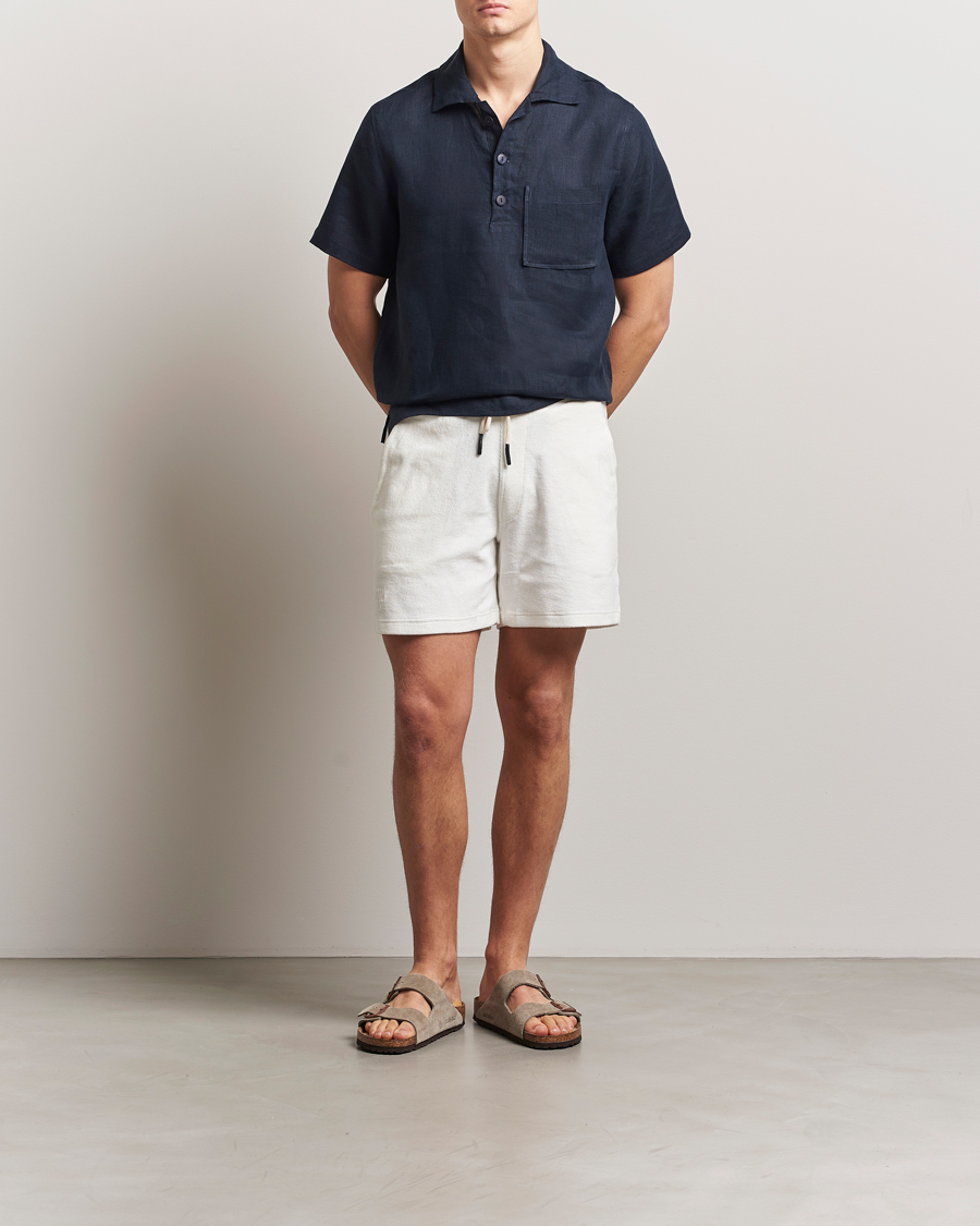 Herren | Hemden | OAS | Cuba Linen Shirt Dark Navy