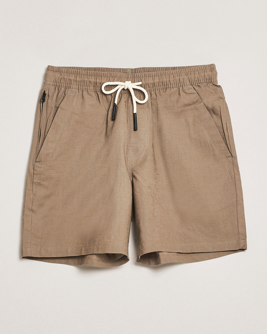 Herren | Shorts | OAS | Linen Shorts Taupe