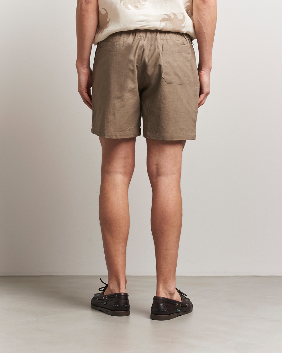 Herren | Shorts | OAS | Linen Shorts Taupe