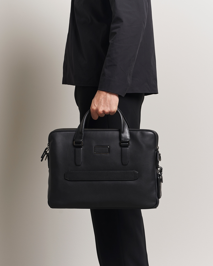 Herren | Taschen | TUMI | Harrison Sycamore Slim Leather Brief Black