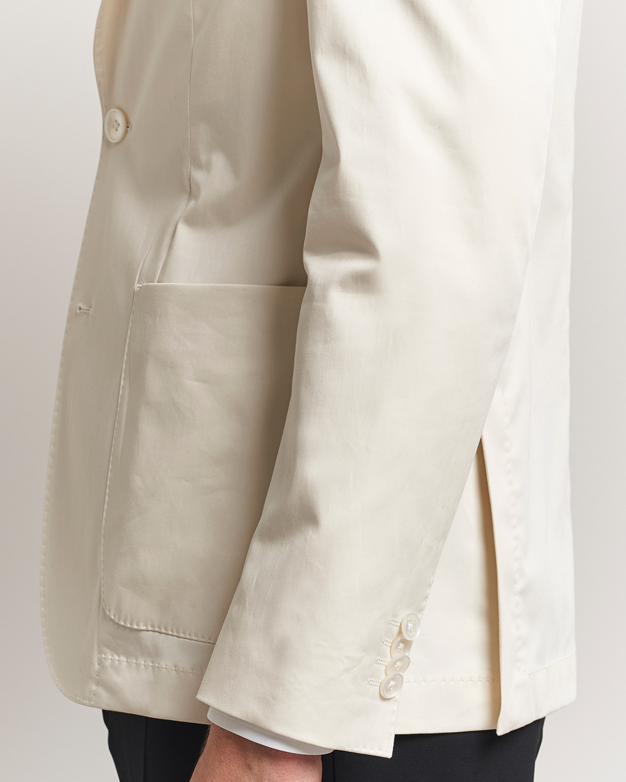 Herren | Sakkos | BOSS BLACK | Hanry Cotton Blazer Open White