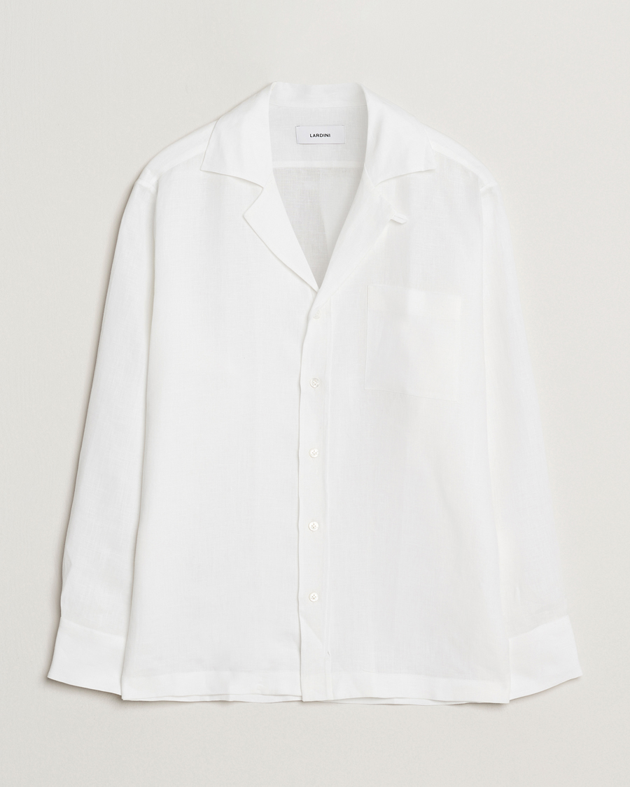Herren | Hemden | Lardini | Paul Linen Resort Shirt White