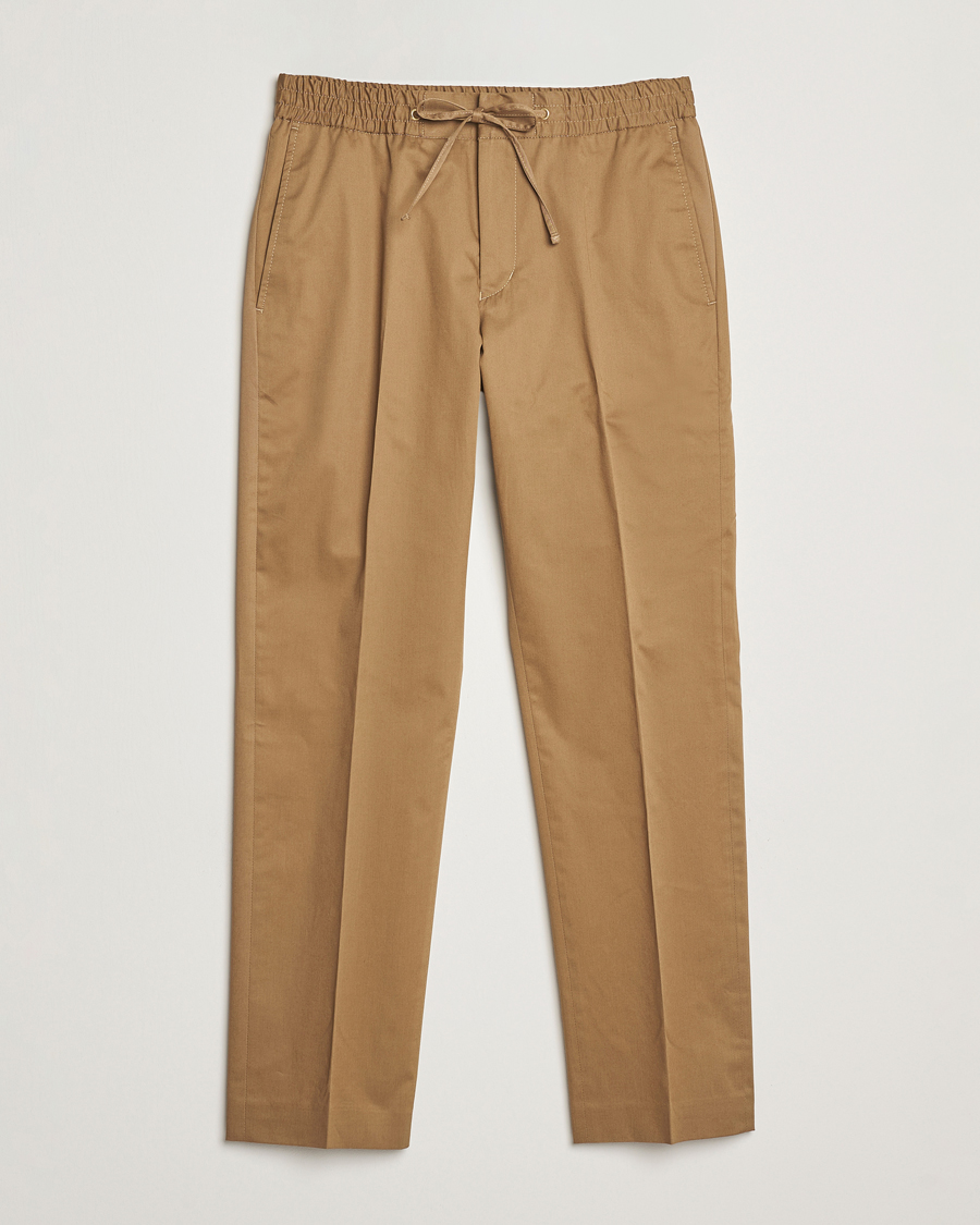 Herren | Hosen | Tiger of Sweden | Tannen Cotton Drawstring Trousers Beige
