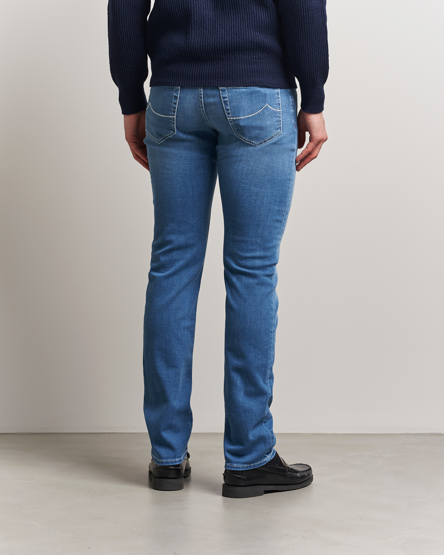 Herren | Jeans | Jacob Cohën | Bard Slim Fit Stretch Vintage Jeans Medium Blue