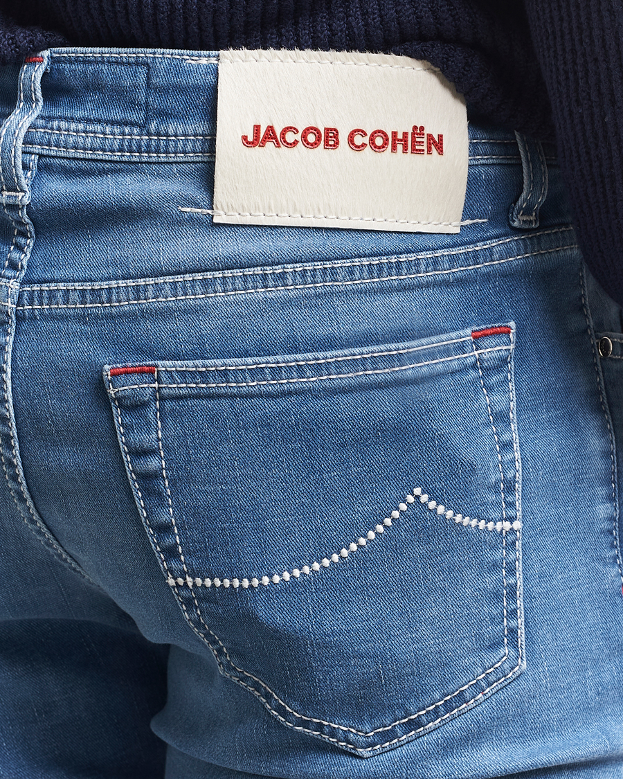 Herren | Jeans | Jacob Cohën | Bard Slim Fit Stretch Vintage Jeans Medium Blue