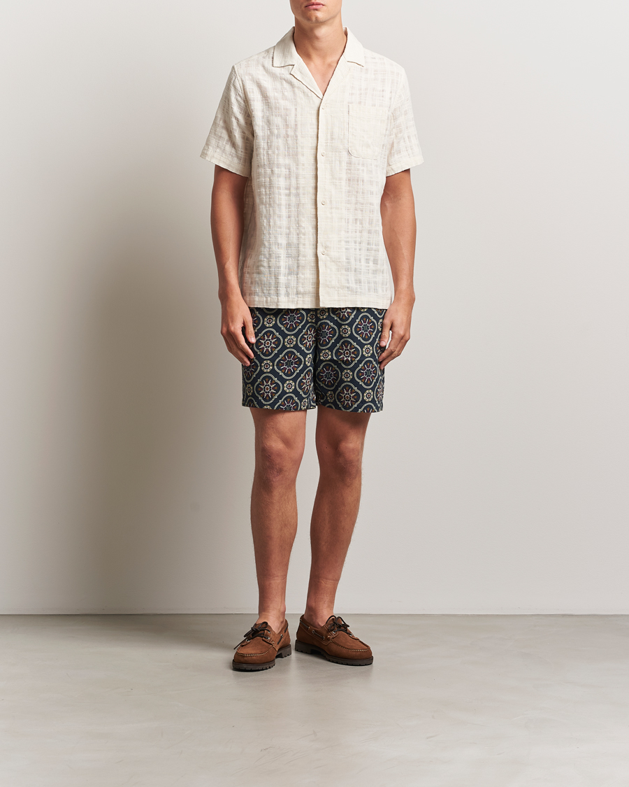 Herren | Hemden | LES DEUX | Lesley Slub Short Sleeve Shirt Ivory