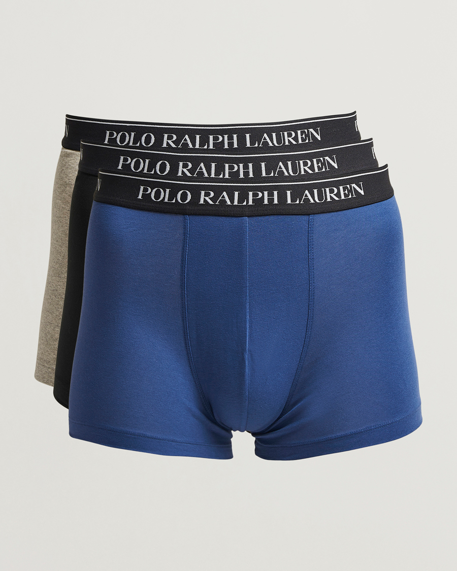Herren | Unterwäsche | Polo Ralph Lauren | 3-Pack Trunk Black/Grey/Royal Blue