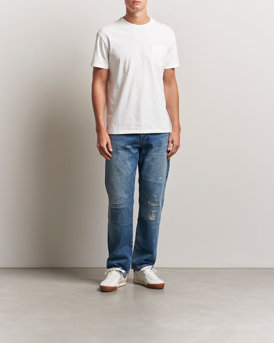 Herren | T-Shirts | Polo Ralph Lauren | Washed Classic Fit Pocket Tee Deckwash White