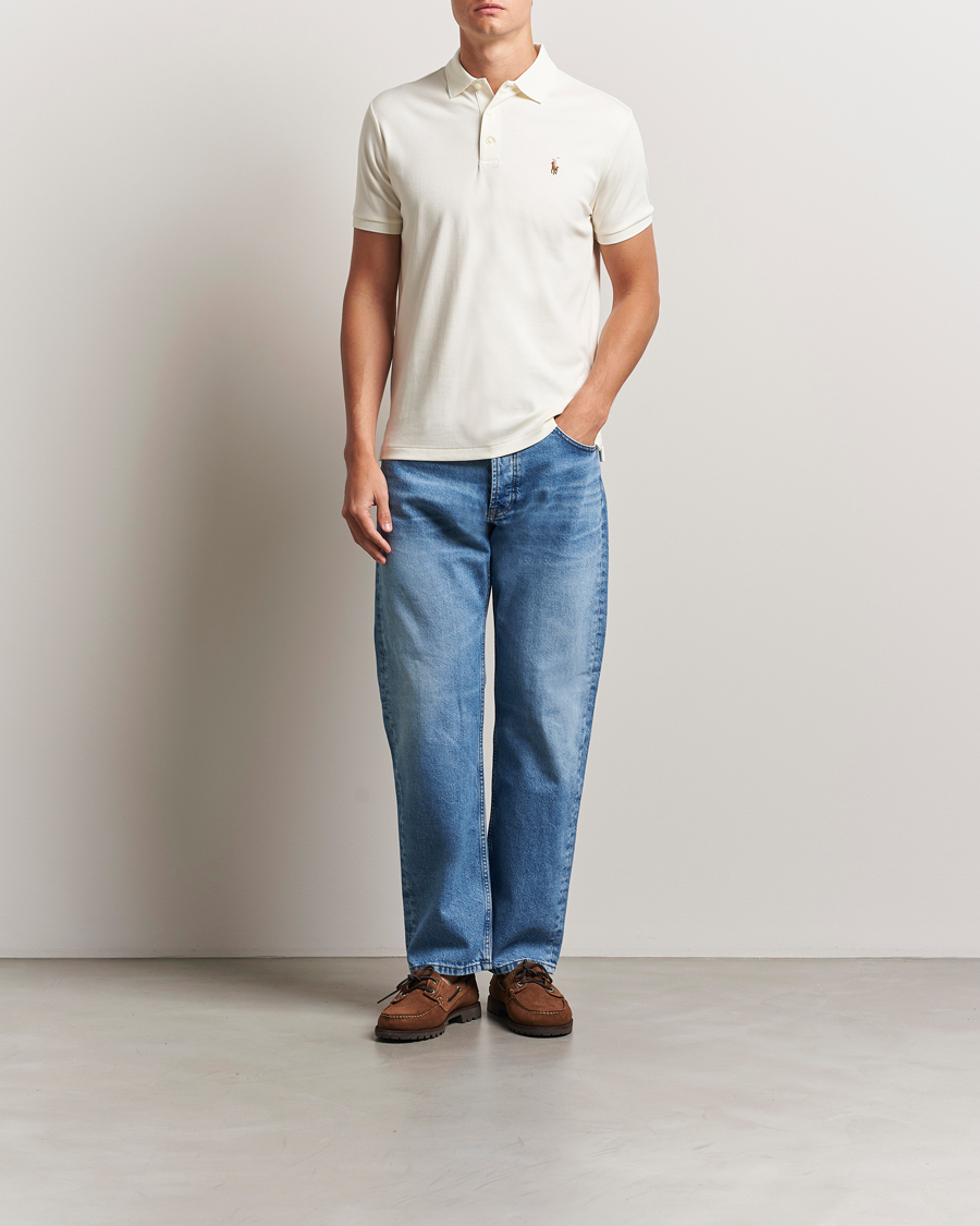 Herren | Poloshirts | Polo Ralph Lauren | Luxury Pima Cotton Polo Pale Cream