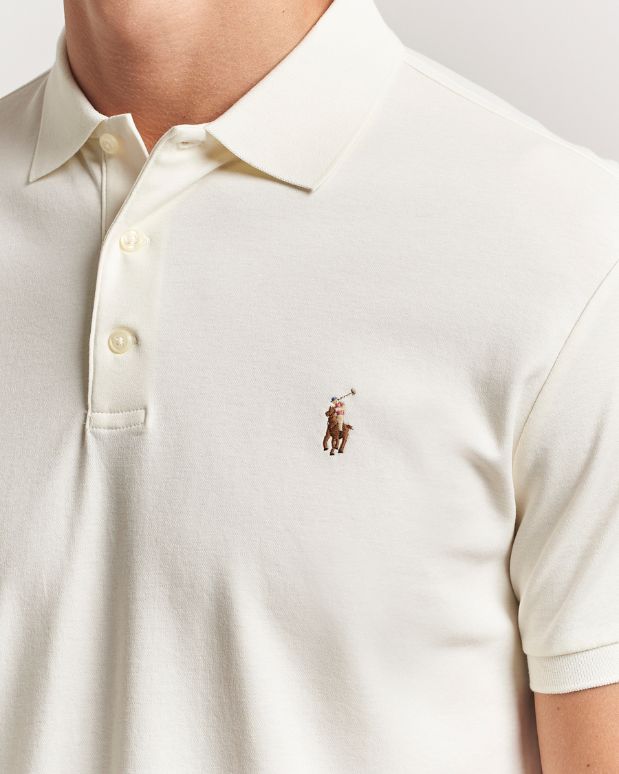 Herren | Poloshirts | Polo Ralph Lauren | Luxury Pima Cotton Polo Pale Cream