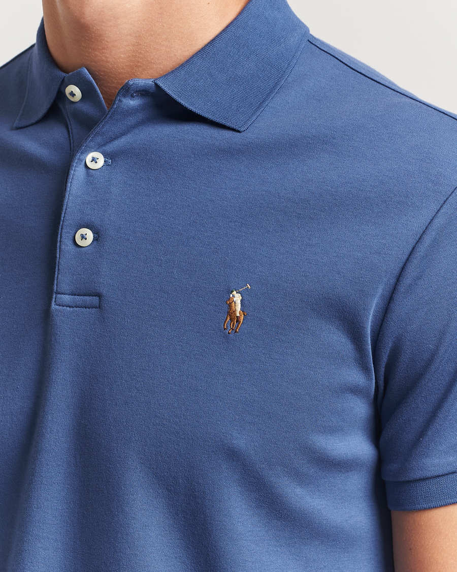 Herren | Poloshirts | Polo Ralph Lauren | Luxury Pima Cotton Polo Earth Blue