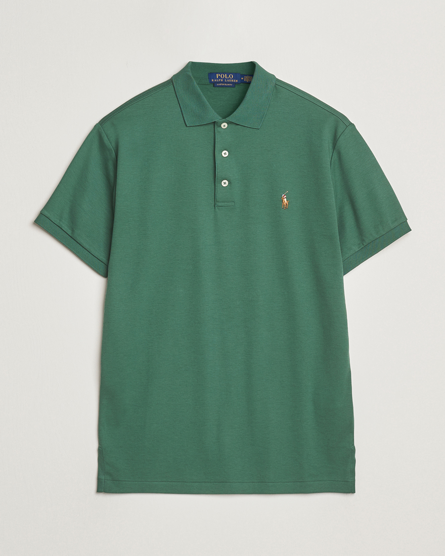 Herren | Poloshirts | Polo Ralph Lauren | Luxury Pima Cotton Polo Washed Forest