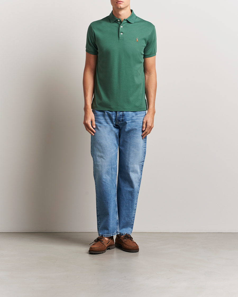 Herren | Poloshirts | Polo Ralph Lauren | Luxury Pima Cotton Polo Washed Forest