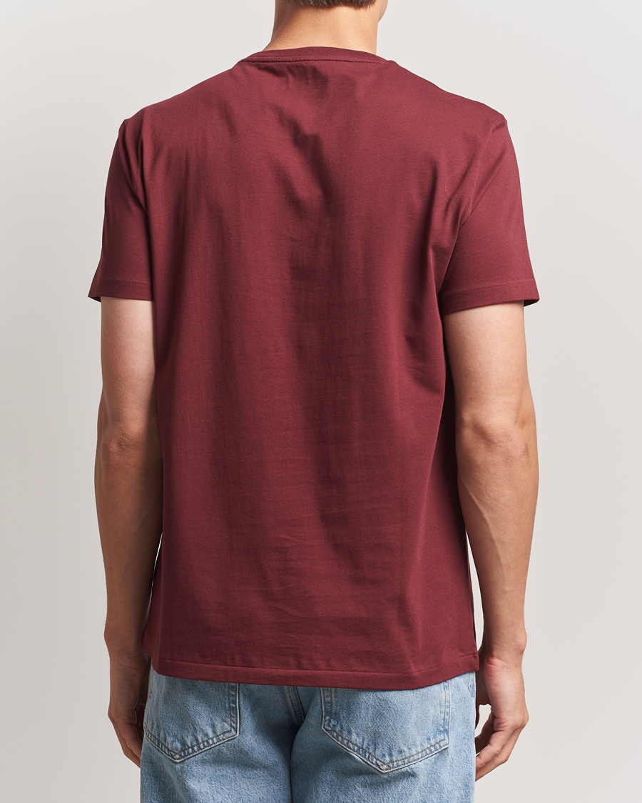 Herren | T-Shirts | Polo Ralph Lauren | Custom Slim Fit Crew Neck T-Shirt Red Wine