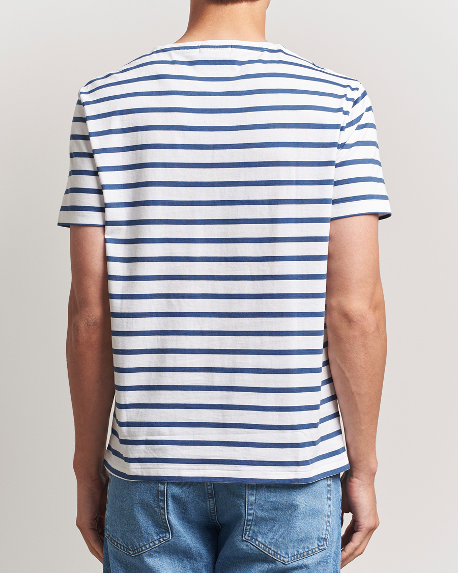 Herren | T-Shirts | Polo Ralph Lauren | Custom Slim Fit Striped Tee White/Old Royal