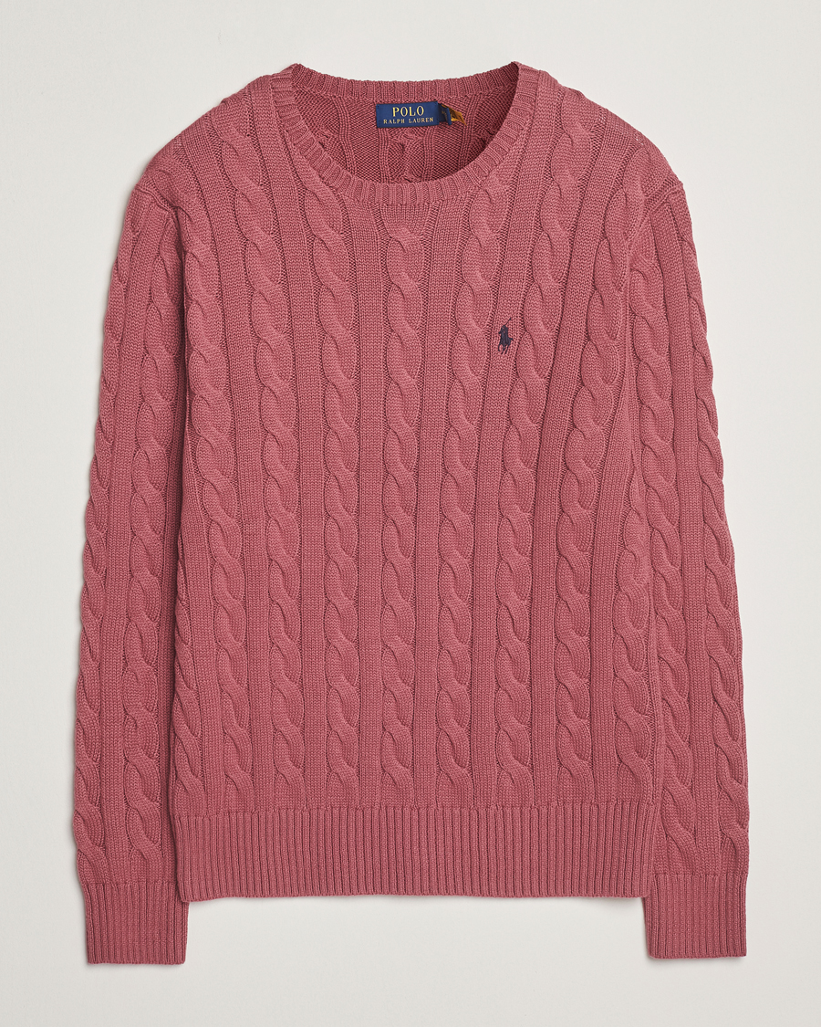 Herren | Pullover | Polo Ralph Lauren | Cotton Cable Pullover Prune Juice