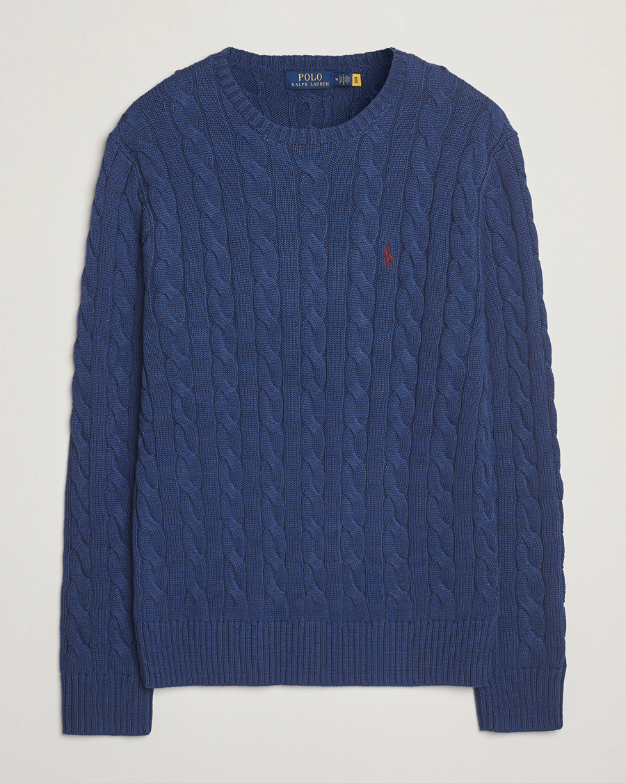 Herren | Pullover | Polo Ralph Lauren | Cotton Cable Pullover Light Navy