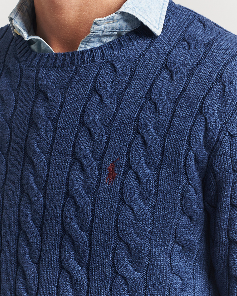Herren | Pullover | Polo Ralph Lauren | Cotton Cable Pullover Light Navy