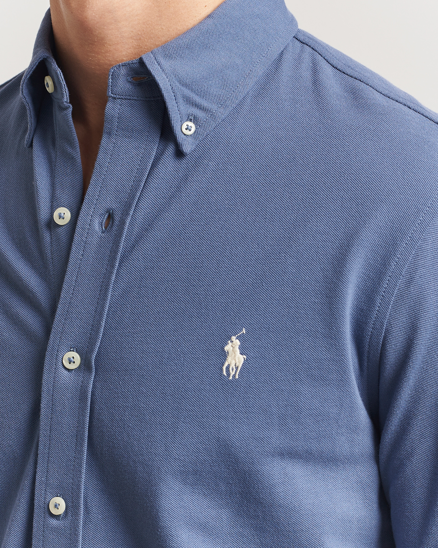 Herren | Hemden | Polo Ralph Lauren | Featherweight Mesh Shirt Capri Blue