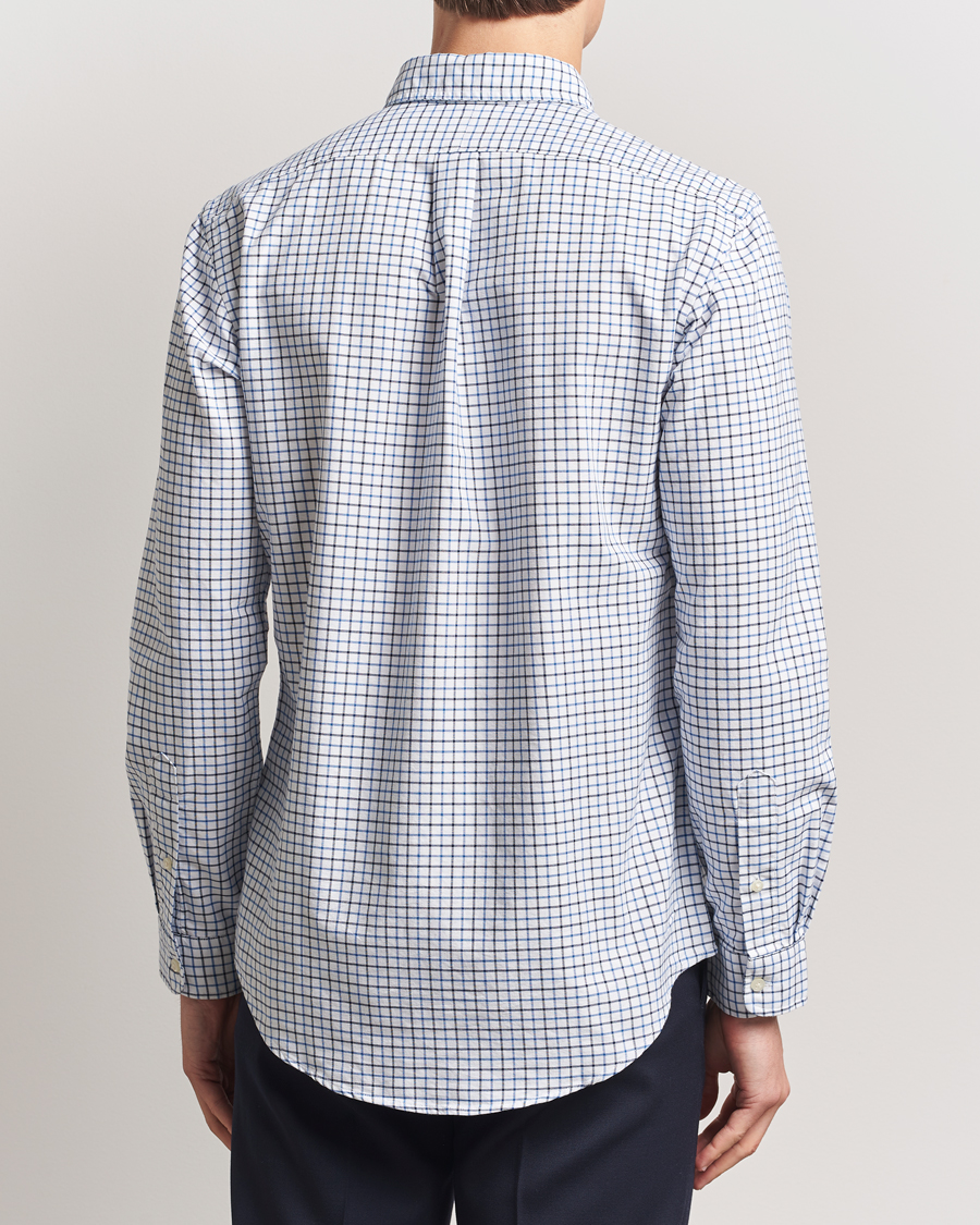 Herren | Hemden | Polo Ralph Lauren | Custom Fit Checked Oxford Shirt White/Blue Multi