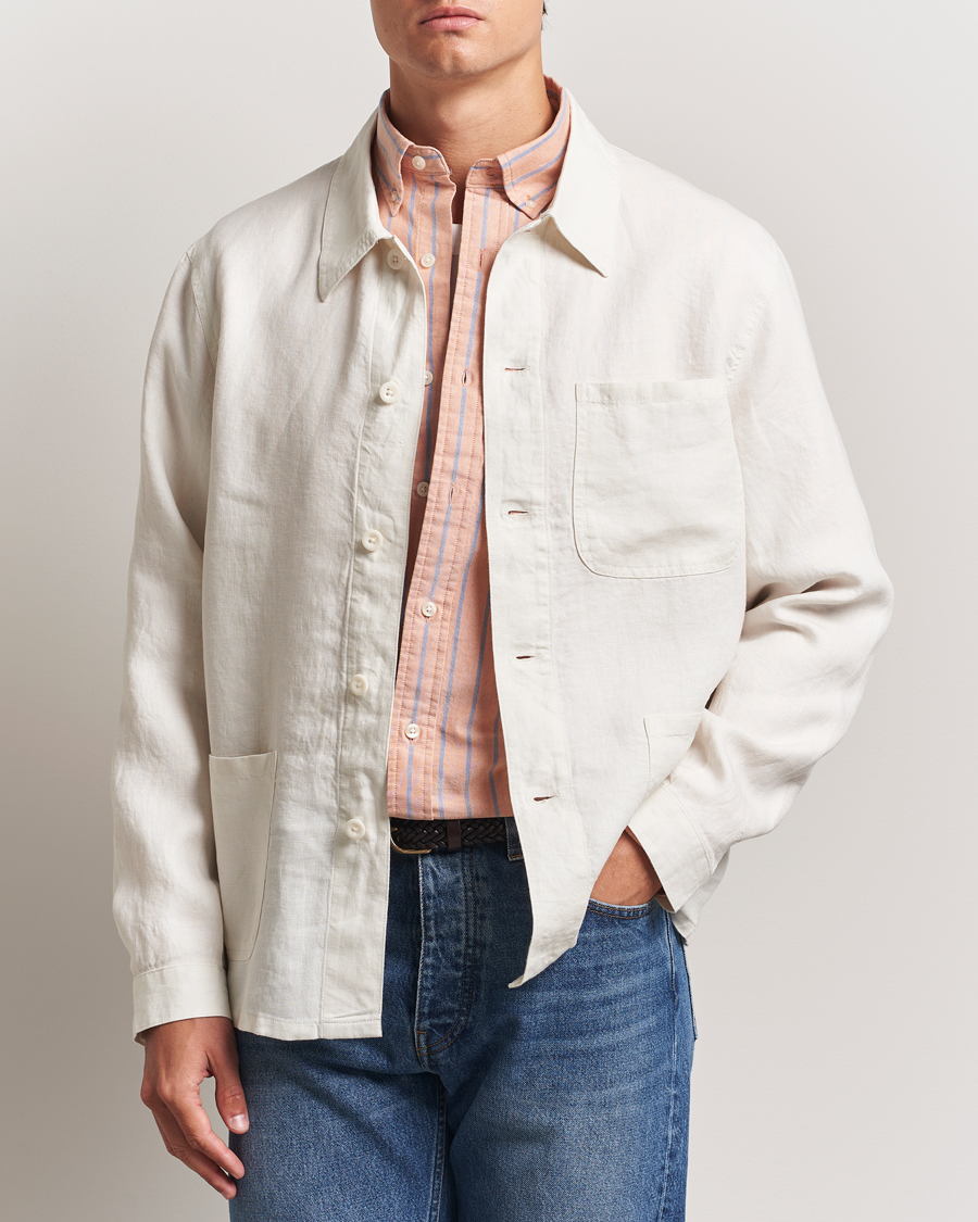Herren | Jacken | Polo Ralph Lauren | Chore Linen Shirt Jacket Antique Cream