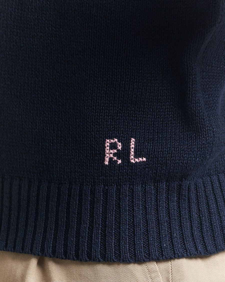Herren | Pullover | Polo Ralph Lauren | Linen/Cotton Bear Pullover Bear Navy