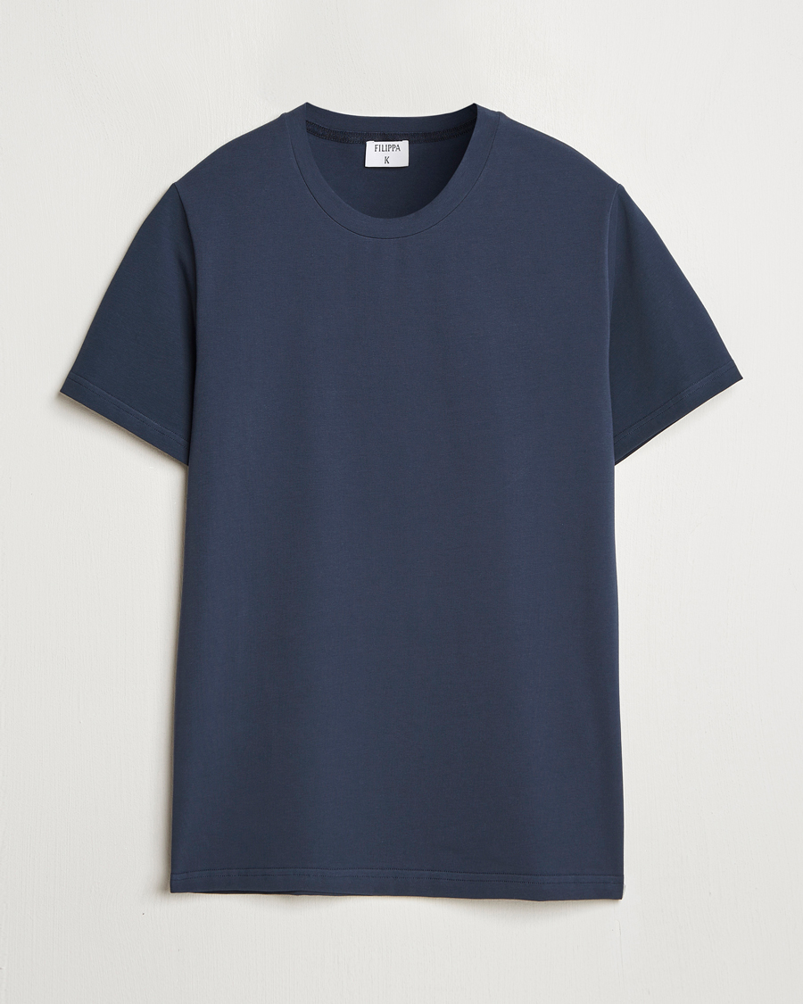 Herren | T-Shirts | Filippa K | Soft Lycra T-Shirt Dusk Blue